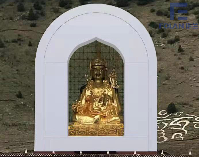 深圳佛蘭空間膜結(jié)構(gòu)公司在四川甘孜某佛龕膜結(jié)構(gòu)工程順利完工！